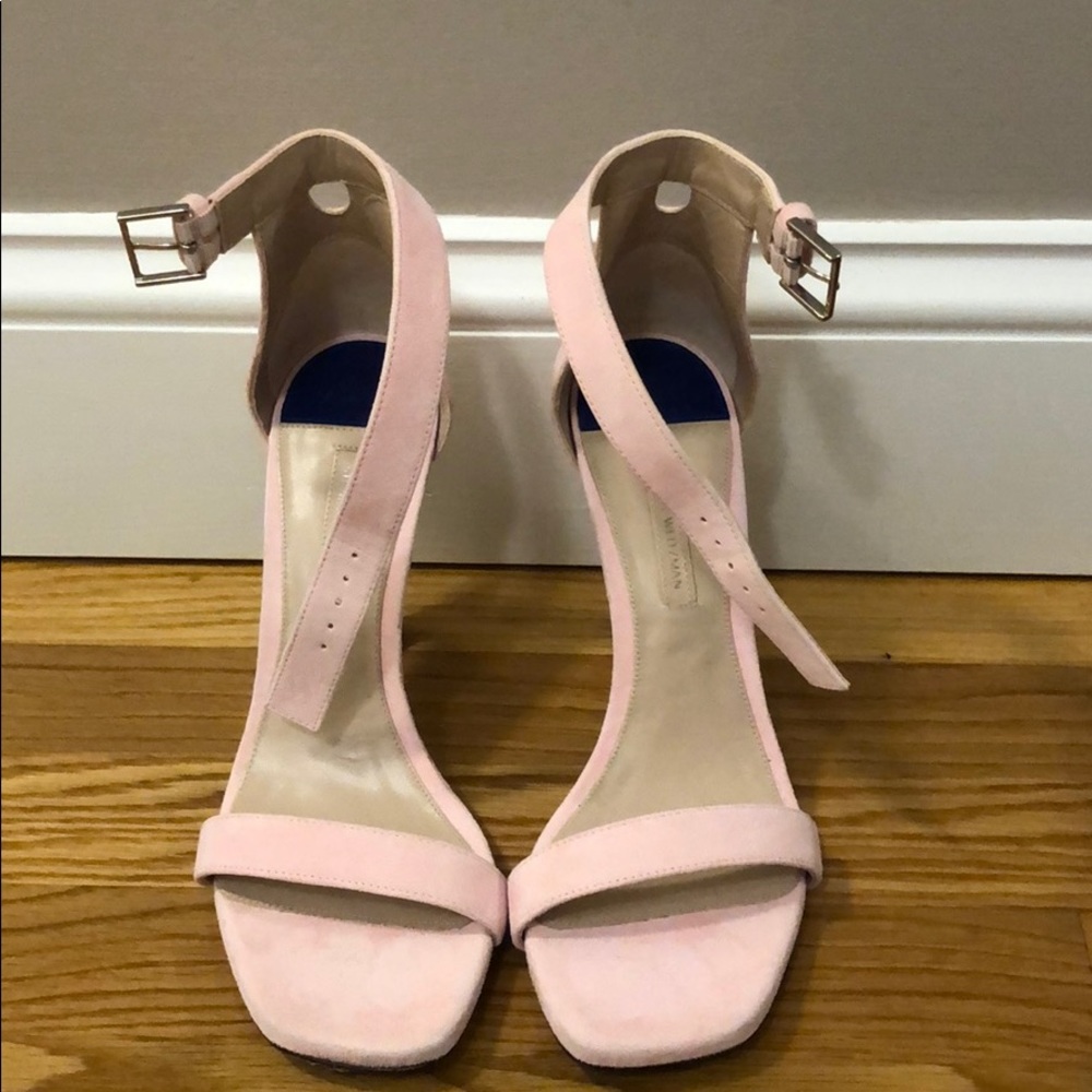 Worn Once Stuart Weitzman Pink Square Nudist Pump… - image 7